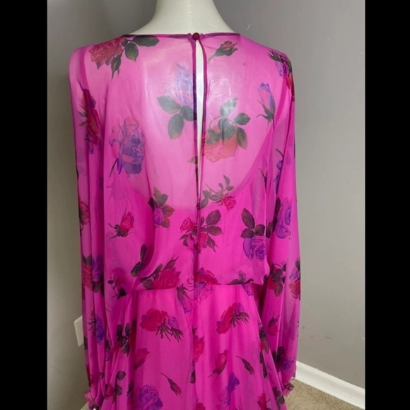 VALENTINO floral-print silk-organza gown - Picture 9 of 12